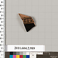 Terracotta fragment of an oinochoe (jug), Terracotta, Greek, Attic