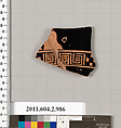 Terracotta fragment of an oinochoe (jug), Terracotta, Greek, Attic