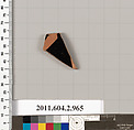 Terracotta fragment of an oinochoe (jug), Terracotta, Greek, Attic