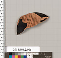 Terracotta fragment of an oinochoe (jug), Terracotta, Greek, Attic