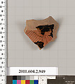 Terracotta fragment of an oinochoe (jug), Terracotta, Greek, Attic