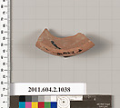 Terracotta fragment of an oinochoe (jug), Terracotta, Greek, Attic