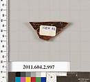 Terracotta fragment of an oinochoe (jug), Terracotta, Greek, Attic