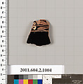 Terracotta fragment of an oinochoe (jug), Terracotta, Greek, Attic