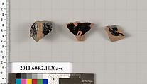 Terracotta fragments of oinochoai (jugs), Terracotta, Greek, Attic