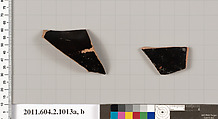 Terracotta fragments of oinochoai (jugs), Terracotta, Greek, Attic