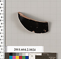 Terracotta fragment of an oinochoe (jug), Terracotta, Greek, Attic