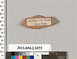 Terracotta fragment of a closed shape, Terracotta, Greek, Attic