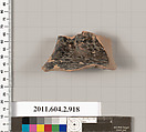 Terracotta fragment of a neck-amphora (jar)?, Terracotta, Greek, Attic