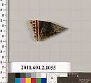 Terracotta fragment of a pelike (jar), Terracotta, Greek, Attic