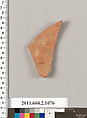 Terracotta fragment of a closed shape, Terracotta, Greek, Attic