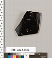Terracotta fragment of an oinochoe (jug), Terracotta, Greek, Attic