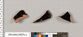 Terracotta fragments of oinochoai (jugs), Terracotta, Greek, Attic