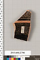 Terracotta fragment of a calyx-krater (bowl for mixing wine and water), Terracotta, Greek, Attic