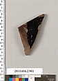 Terracotta fragment of a bell-krater (bowl for mixing wine and water), Terracotta, Greek, Attic