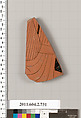 Terracotta fragment of a calyx-krater (bowl for mixing wine and water), Terracotta, Greek, Attic