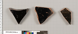 Terracotta fragments of calyx-kraters (bowls for mixing wine and water), Terracotta, Greek, Attic