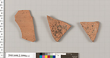 Terracotta fragments of lekythoi (oil flasks), Terracotta, Greek, Attic