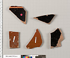 Terracotta fragments of bell-kraters (bowls for mixing wine and water)?, Terracotta, Greek, Attic