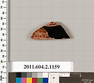 Terracotta fragment of an oinochoe (jug)?, Terracotta, Greek, Attic