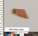 Terracotta fragment of a stamnos (jar), Terracotta, Greek, Attic