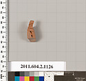 Terracotta fragment of a lekythos (oil flask)?, Terracotta, Greek, Attic