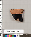 Terracotta fragment of a lekythos (oil flask), Terracotta, Greek, Attic