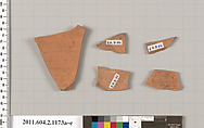 Terracotta fragments of closed shapes, Terracotta, Greek, Attic