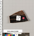 Terracotta fragment from an undetermined shape, Terracotta, Greek, Attic