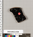 Terracotta fragment of a skyphos (deep drinking cup), Terracotta, Greek, Attic