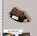 Terracotta fragment of an oinochoe (jug)?, Terracotta, Greek, Attic