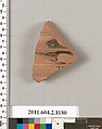 Terracotta fragment of a bell-krater (bowl for mixing wine and water)?, Terracotta, Greek, Attic