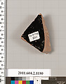 Terracotta fragment of a bell-krater (bowl for mixing wine and water)?, Terracotta, Greek, Attic