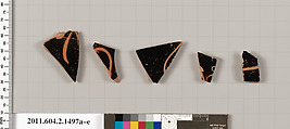 Terracotta fragments of skyphoi (deep drinking cups), Terracotta, Greek, Attic