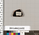 Terracotta fragment of a skyphos (deep drinking cup), Terracotta, Greek, Attic