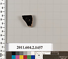 Terracotta fragment of a skyphos (deep drinking cup), Terracotta, Greek, Attic