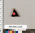 Terracotta fragment of a skyphos (deep drinking cup), Terracotta, Greek, Attic