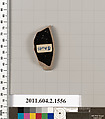 Terracotta fragment of a skyphos (deep drinking cup), Terracotta, Greek, Attic