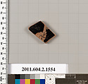 Terracotta fragment of a skyphos (deep drinking cup), Terracotta, Greek, Attic