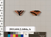 Terracotta fragments of skyphoi (deep drinking cups), Terracotta, Greek, Attic