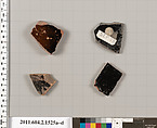 Terracotta fragments of skyphoi (deep drinking cups), Terracotta, Greek, Attic