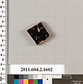 Terracotta fragment of a skyphos (deep drinking cup), Terracotta, Greek, Attic