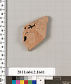 Terracotta fragment of a skyphos (deep drinking cup), Terracotta, Greek, Attic
