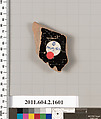Terracotta fragment of a skyphos (deep drinking cup), Terracotta, Greek, Attic