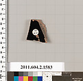 Terracotta fragment of a skyphos (deep drinking cup), Terracotta, Greek, Attic