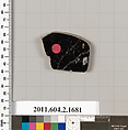 Terracotta fragment of a skyphos (deep drinking cup), Terracotta, Greek, Attic