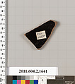 Terracotta fragment of a skyphos (deep drinking cup), Terracotta, Greek, Attic