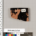 Terracotta rim fragment of a skyphos (deep drinking cup), Terracotta, Greek, Attic