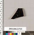 Terracotta rim fragment of a skyphos (deep drinking cup), Terracotta, Greek, Attic
