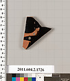 Terracotta rim fragment of a skyphos (deep drinking cup), Terracotta, Greek, Attic